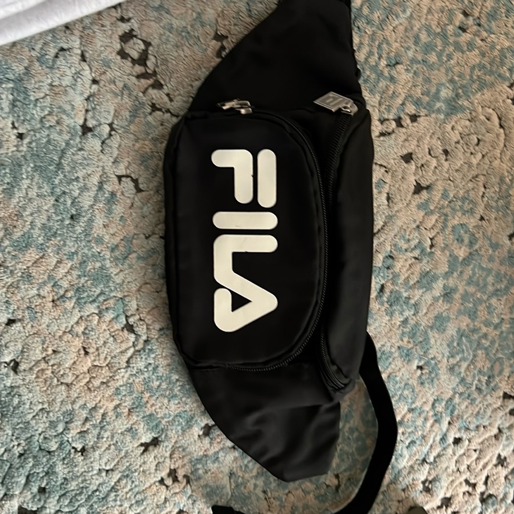 Black Fila Fanny pack